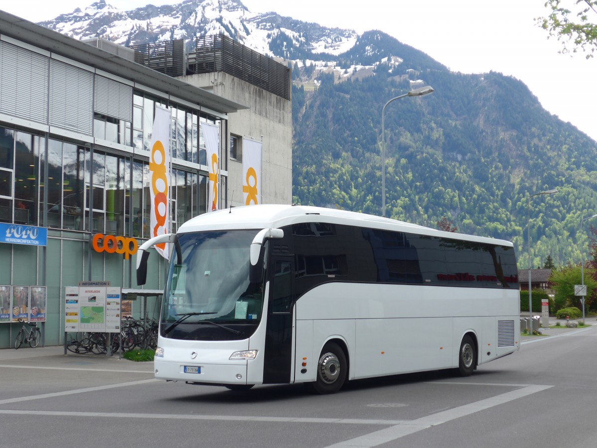 (160'045) - Aus Italien: ??? - EY-791 AW - Irisbus am 26. April 2015 beim Bahnhof Interlaken Ost