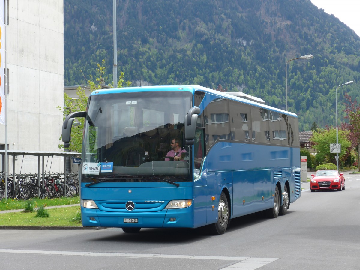 (160'066) - IvanBus, Personico - TI 51'630 - Mercedes am 26. April 2015 beim Bahnhof Interlaken Ost