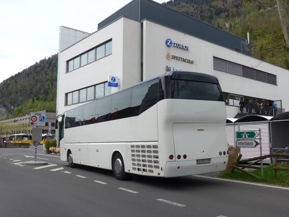 (160'071) - Aus Bulgarien: ??? - CA 0523 TP - Bova am 26. april 2015 beim Bahnhof Interlaken Ost