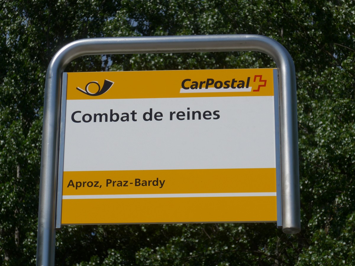 (160'374) - PostAuto-Haltestelle - Aproz, Praz-Bardy (Combat de reines) - am 10. Mai 2015