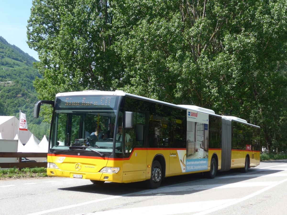 (160'386) - PostAuto Wallis - Nr. 11/VS 241'997 - Mercedes am 10. Mai 2015 in Aproz, Praz-Bardy