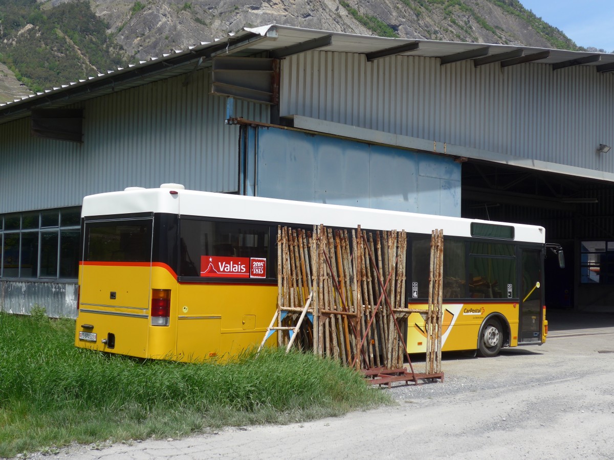 (160'424) - Buchard, Leytron - VS 374'622 - MAN/Lauber (ex WilMobil, Wil Nr. 246; ex BOS Wil Nr. 24; ex AWL Littenheid) am 10. Mai 2015 in Leytron, Garage