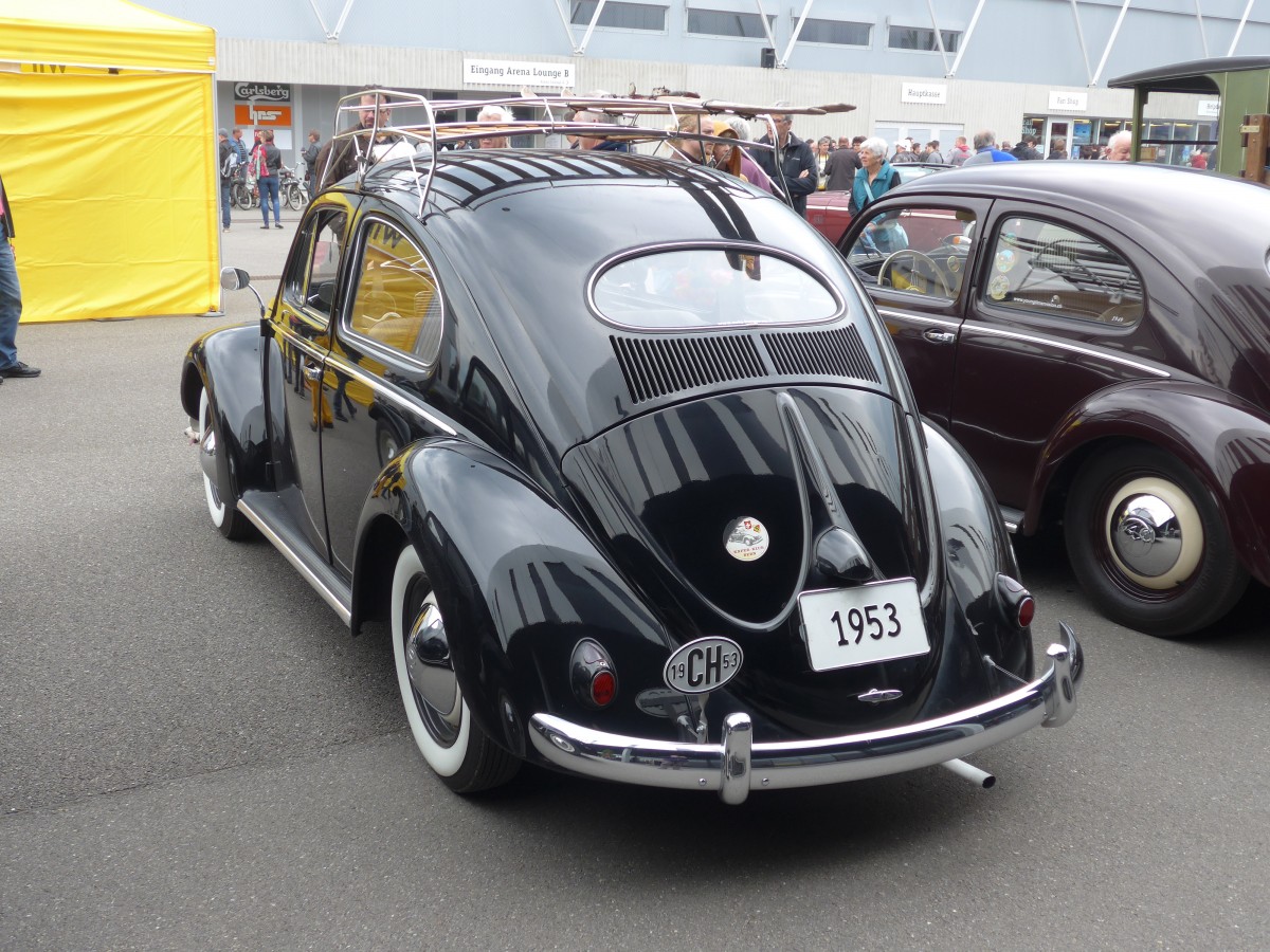 (160'738) - VW-K�fer - Jahrgang 1953 - am 23. Mai 2015 in Thun, Arena Thun