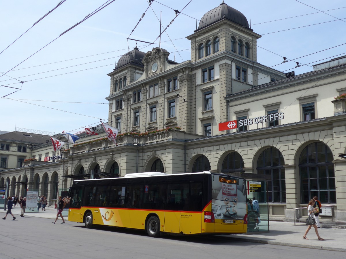 (161'603) - Moser, Flaach - Nr. 288/ZH 594'873 - MAN am 31. Mai 2015 beim Hauptbahnhof Winterthur