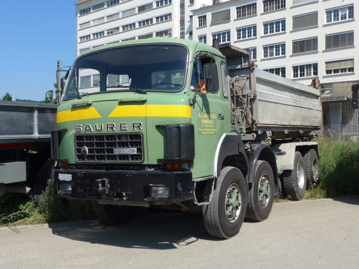 (161'763) - Laurent, Ramosch - SZ 200'082 - Saurer am 6. Juni 2015 in Thayngen, Saurertreffen
