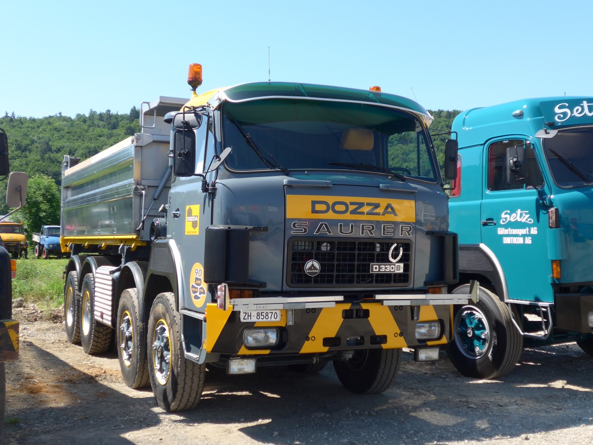 (161'795) - Dozza, K�snacht - Nr. 5/ZH 85'870 - Saurer am 6. Juni 2015 in Thayngen, Saurertreffen