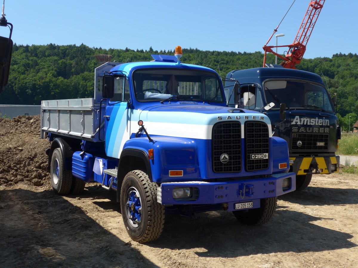 (161'802) - Saurer - LU 205'158 - am 6. Juni 2015 in Thayngen, Saurertreffen