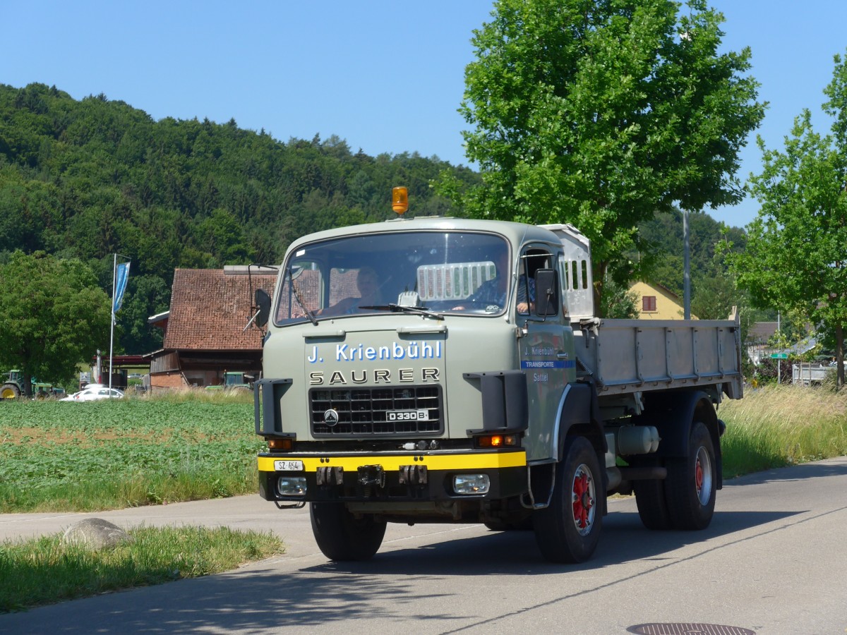 (161'831) - Krienb�hl, Sattel - SZ 454 - Saurer am 6. Juni 2015 in Thayngen, Saurertreffen