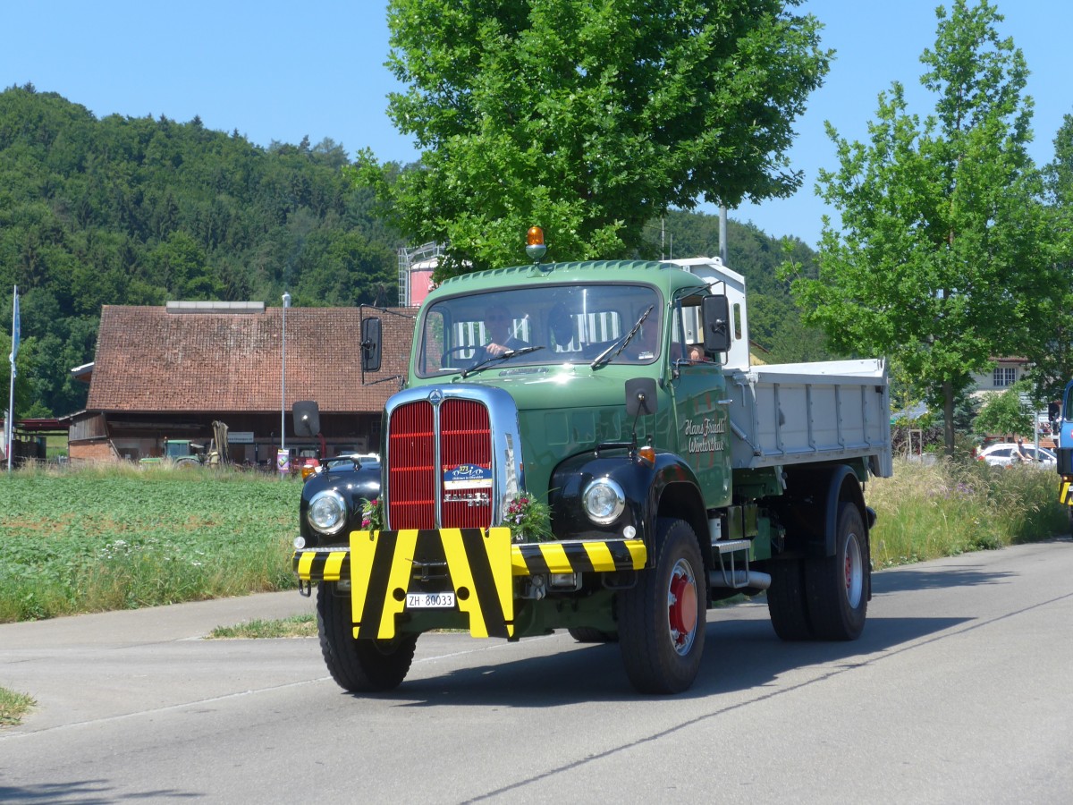 (161'886) - Friedli, Winterthur - ZH 80'033 - Saurer am 6. Juni 2015 in Thayngen, Saurertreffen