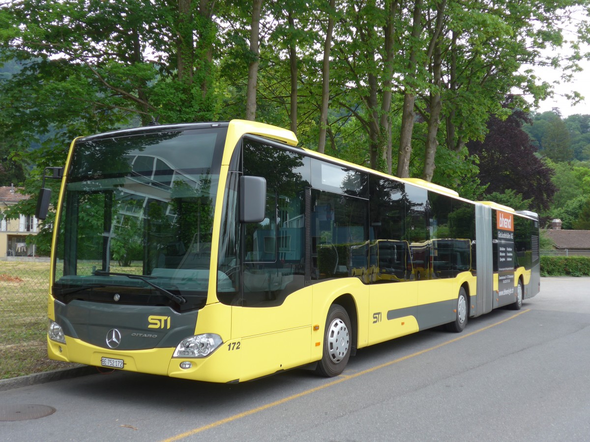 (162'016) - STI Thun - Nr. 172/BE 752'172 - Mercedes am 9. Juni 2015 bei der Schifflndte Thun