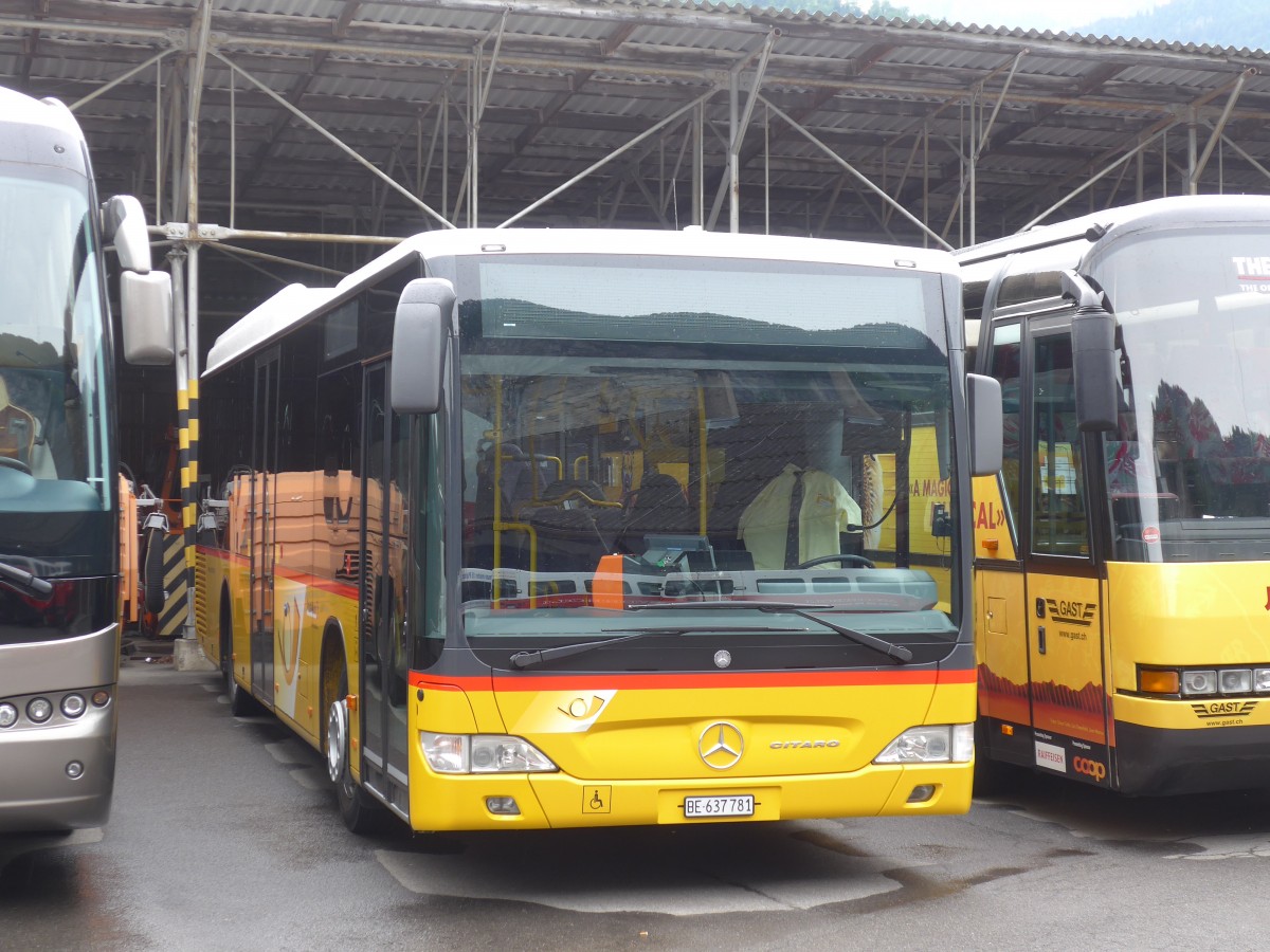 (162'089) - PostAuto Bern - BE 637'781 - Mercedes am 14. Juni 2015 in Meiringen, Balm