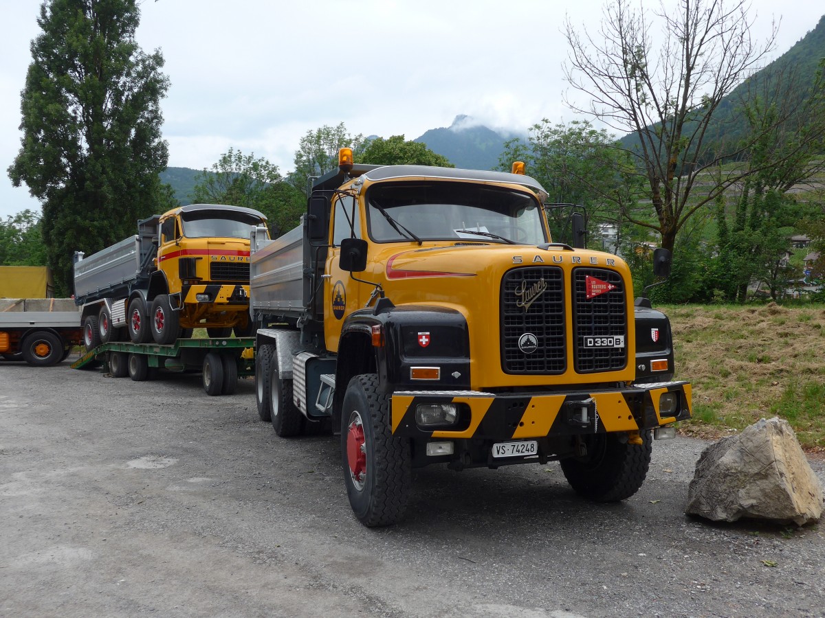 (162'248) - Saurer - VS 74'248 - am 20. Juni 2015 in Aigle, Saurertreffen