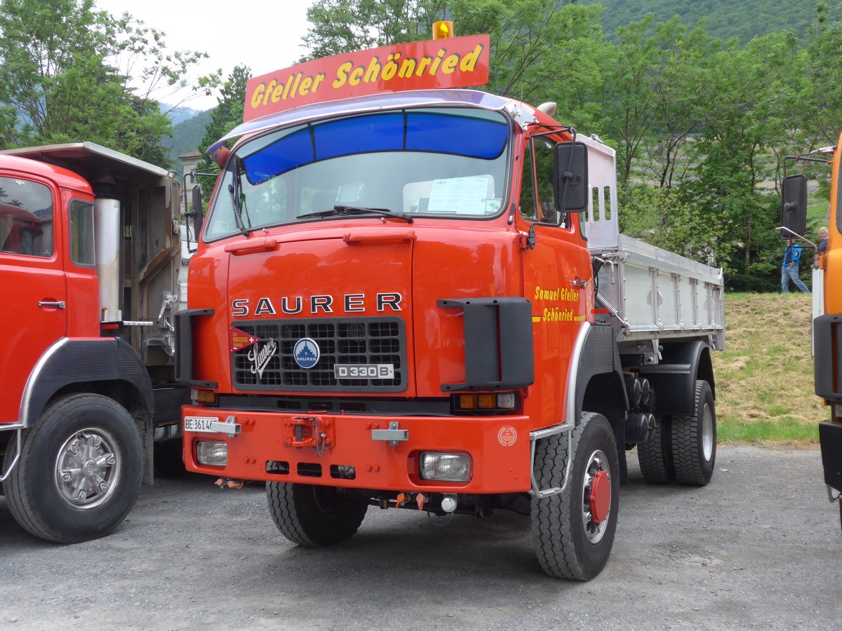 (162'261) - Gfeller, Sch�nried - BE 361'467 - Saurer am 20. Juni 2015 in Aigle, Saurertreffen