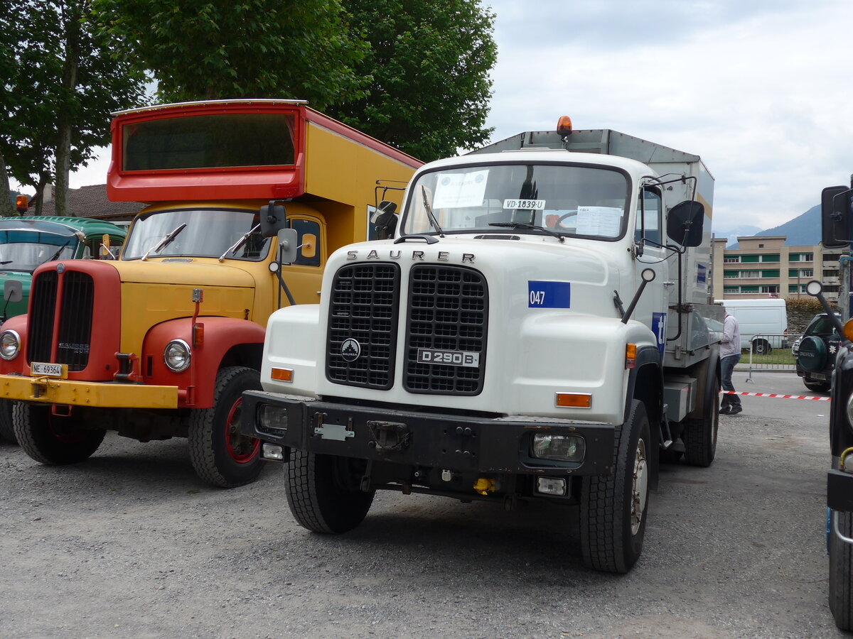 (162'280) - TL Lausanne - Nr. 47/VD 1839 U - Saurer am 20. Juni 2015 in Aigle, Saurertreffen 