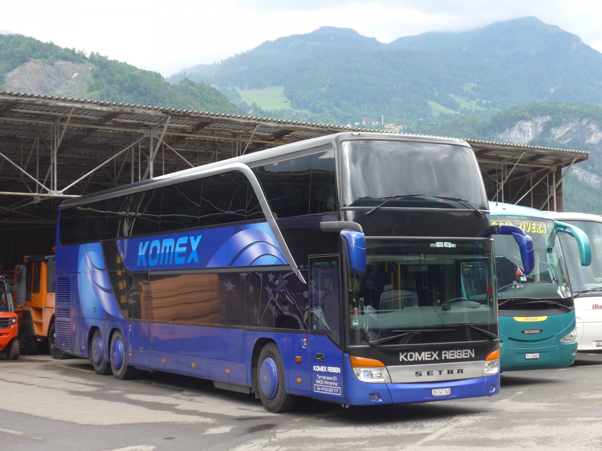 (162'359) - Komex Reisen, Winterthur - ZH 747'348 - Setra am 20. Juni 2015 in Meiringen, Balm