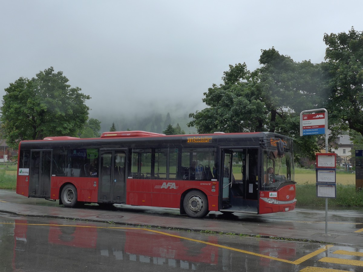 (162'474) - AFA Adelboden - Nr. 30/BE 26'703 - Solaris am 23. Juni 2015 beim Bahnhof Kandersteg