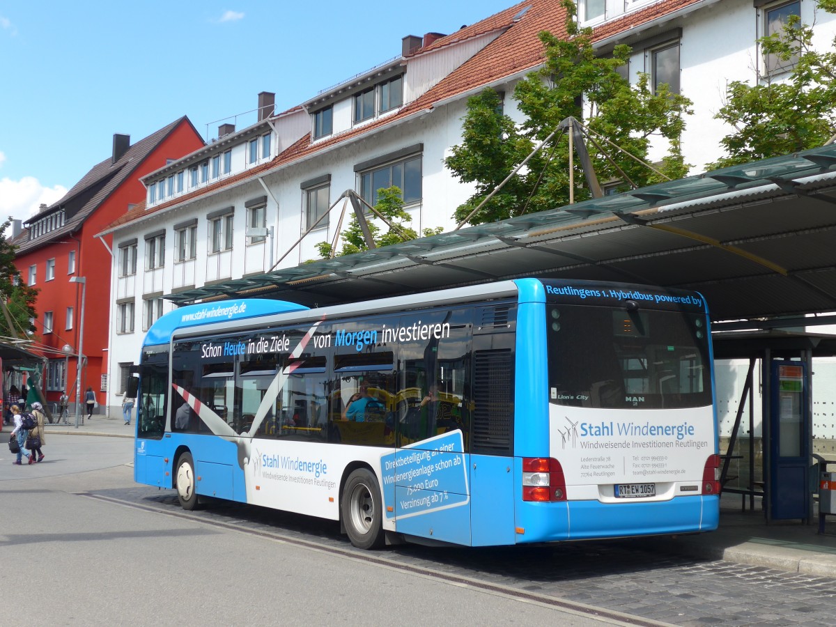 (162'524) - RSV Reutlingen - RT-EW 1057 - MAN am 24. Juni 2015 in Reutlingen, Stadtmitte