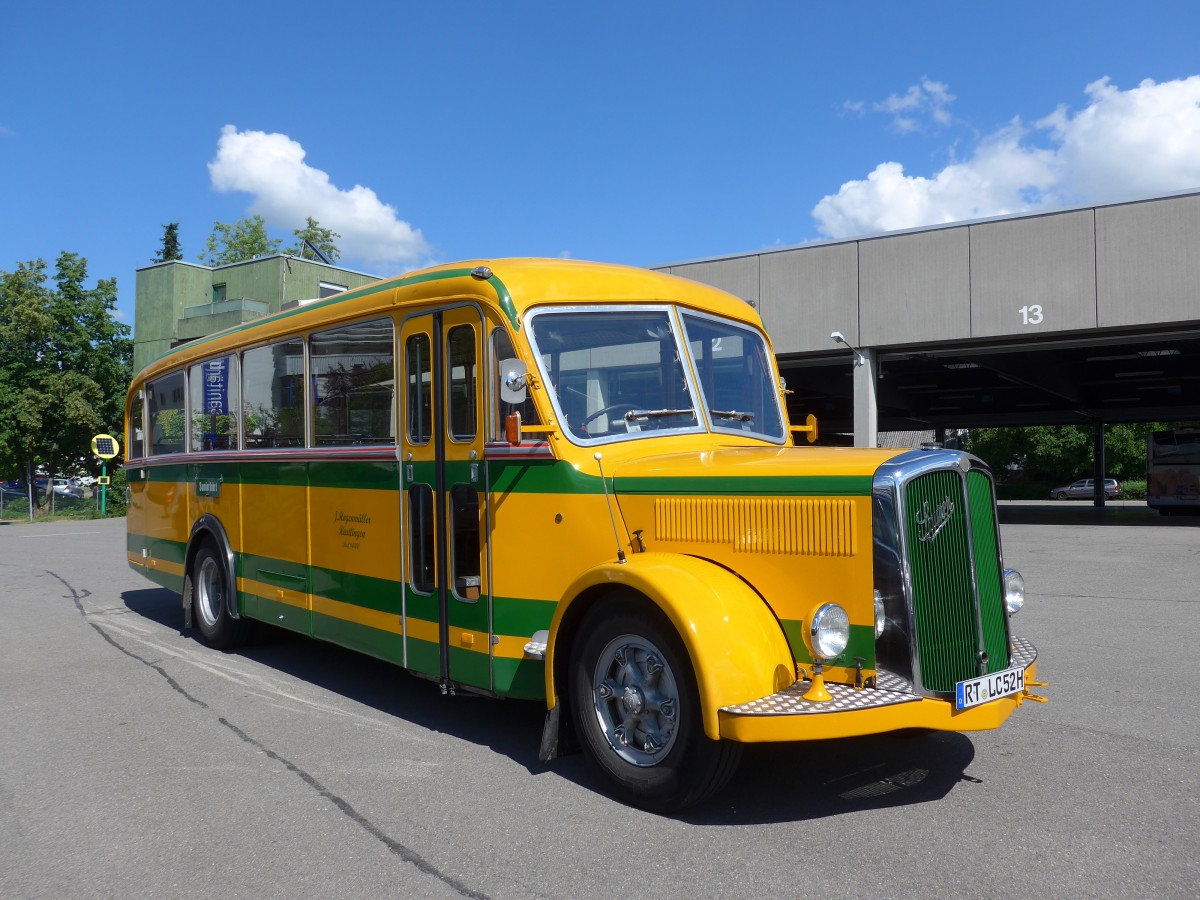 (162'537) - Hogenmller, Reutlingen - RT-LC 52H - Saurer/R&J (ex AvH Heimenschwand Nr. 1) am 24. Juni 2015 in Reutlingen, Betriebshof