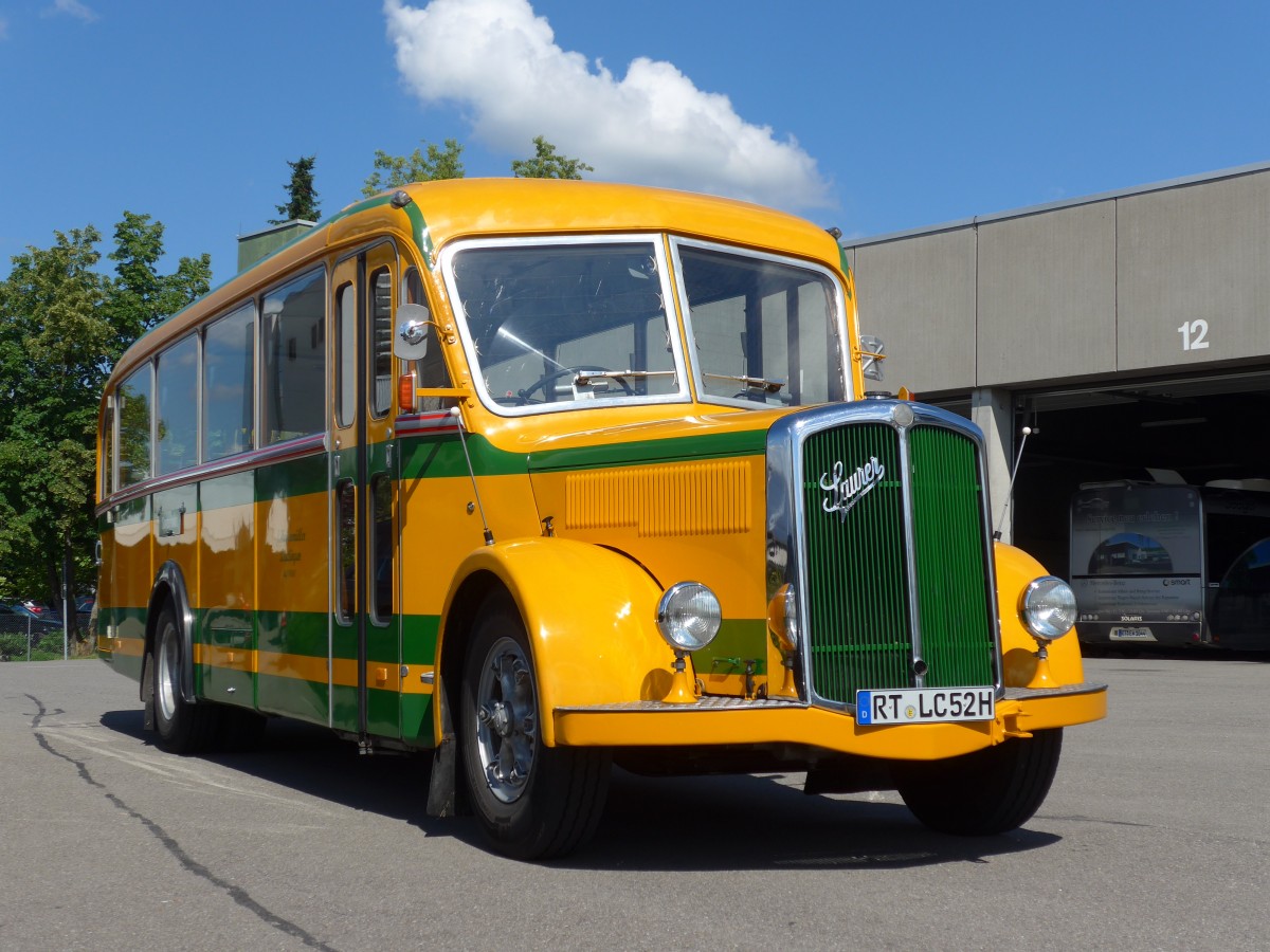 (162'540) - Hogenmller, Reutlingen - RT-LC 52H - Saurer/R&J (ex AvH Heimenschwand Nr. 1) am 24. Juni 2015 in Reutlingen, Betriebshof