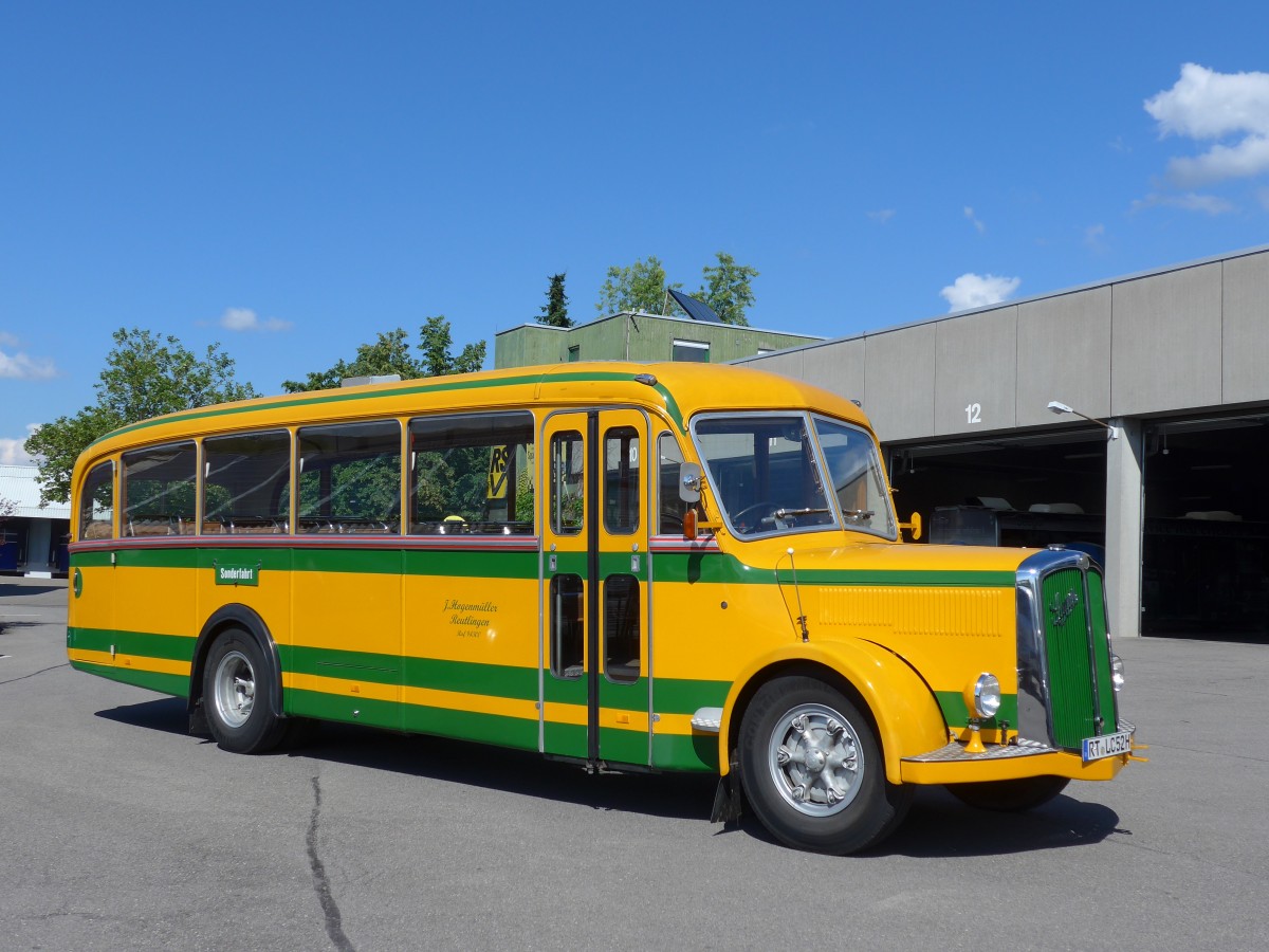 (162'555) - Hogenmller, Reutlingen - RT-LC 52H - Saurer/R&J (ex AvH Heimenschwand Nr. 1) am 24. Juni 2015 in Reutlingen, Betriebshof