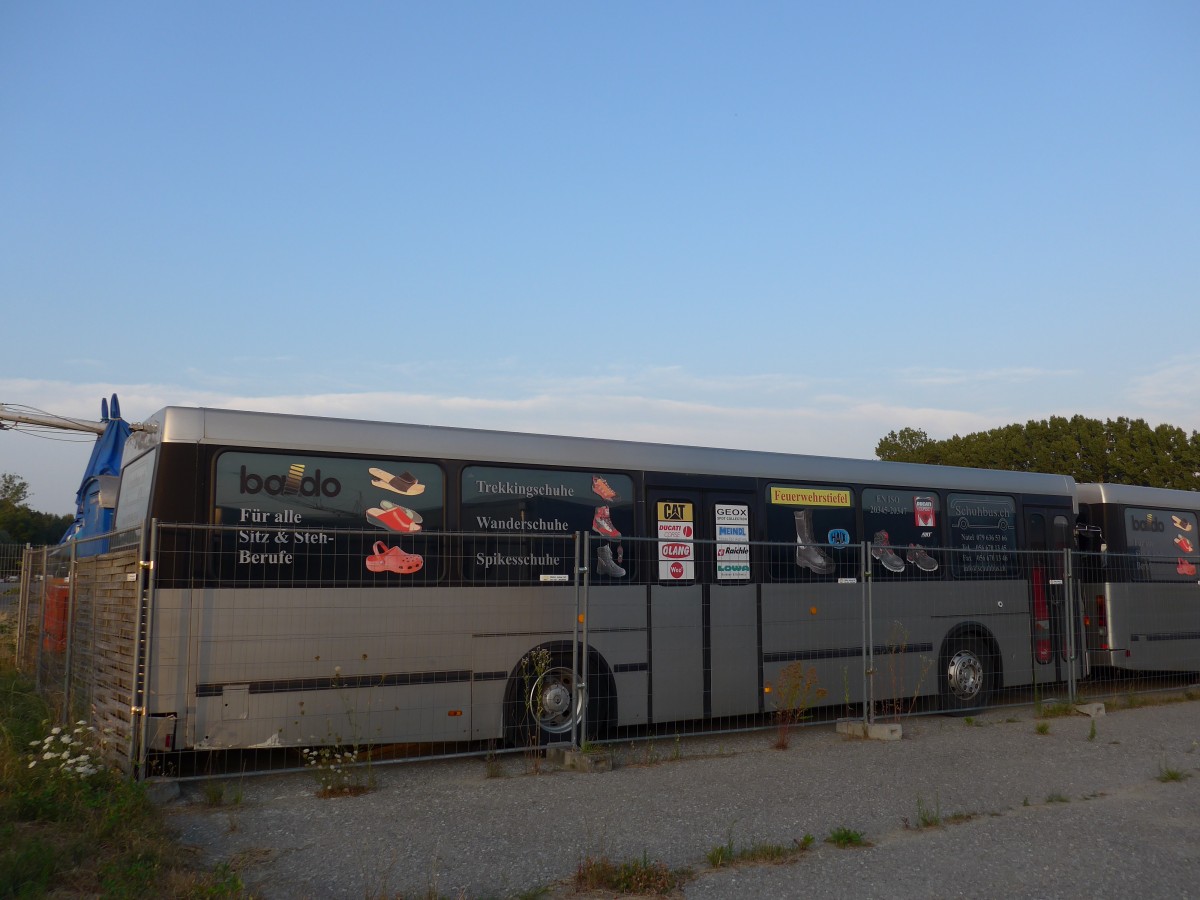 (163'080) - Schuhbus, Fahrwangen - NAW/Hess am 17. Juli 2015 in Estavayer-le-Lac, Garage TPF