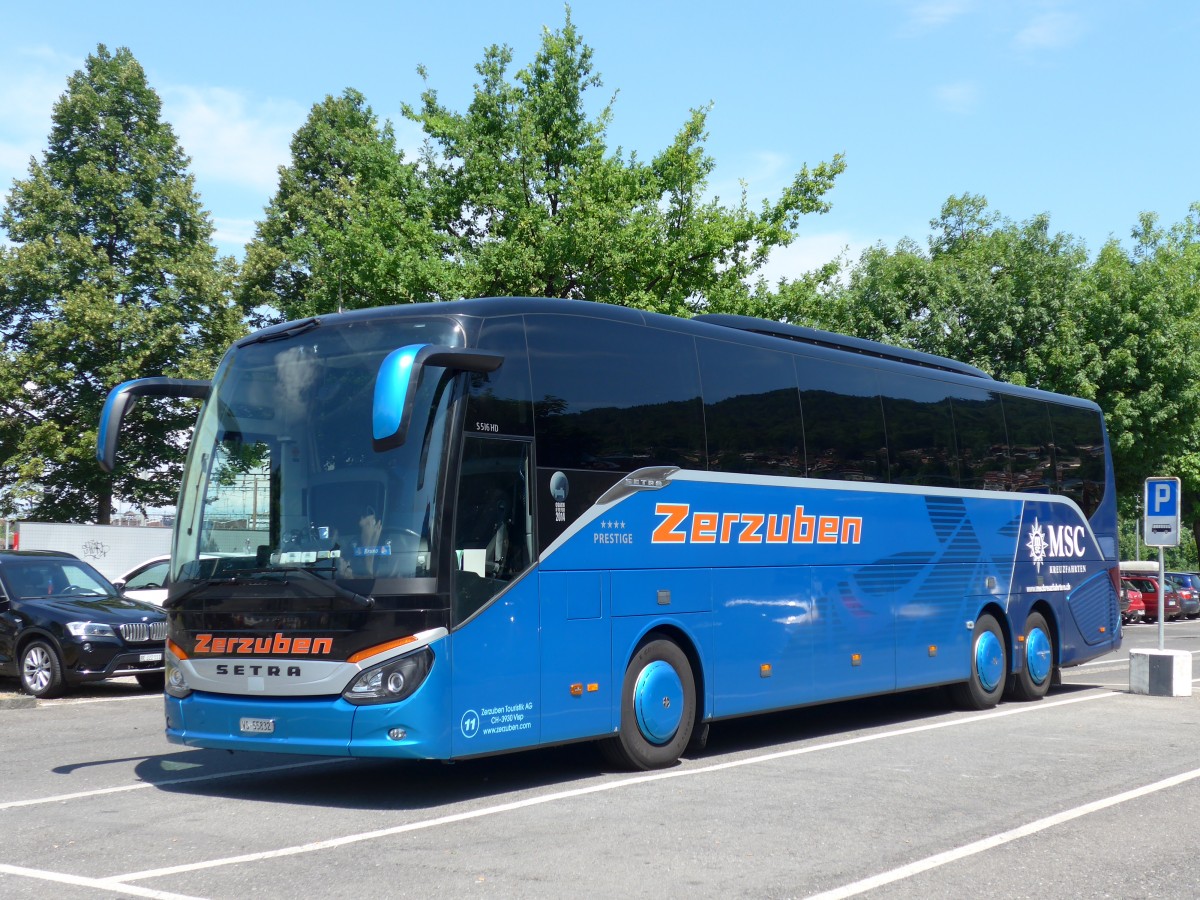 (163'116) - Zerzuben, Visp-Eyholz - Nr. 11/VS 55'832 - Setra am 22. Juli 2015 in Thun, Seestrasse