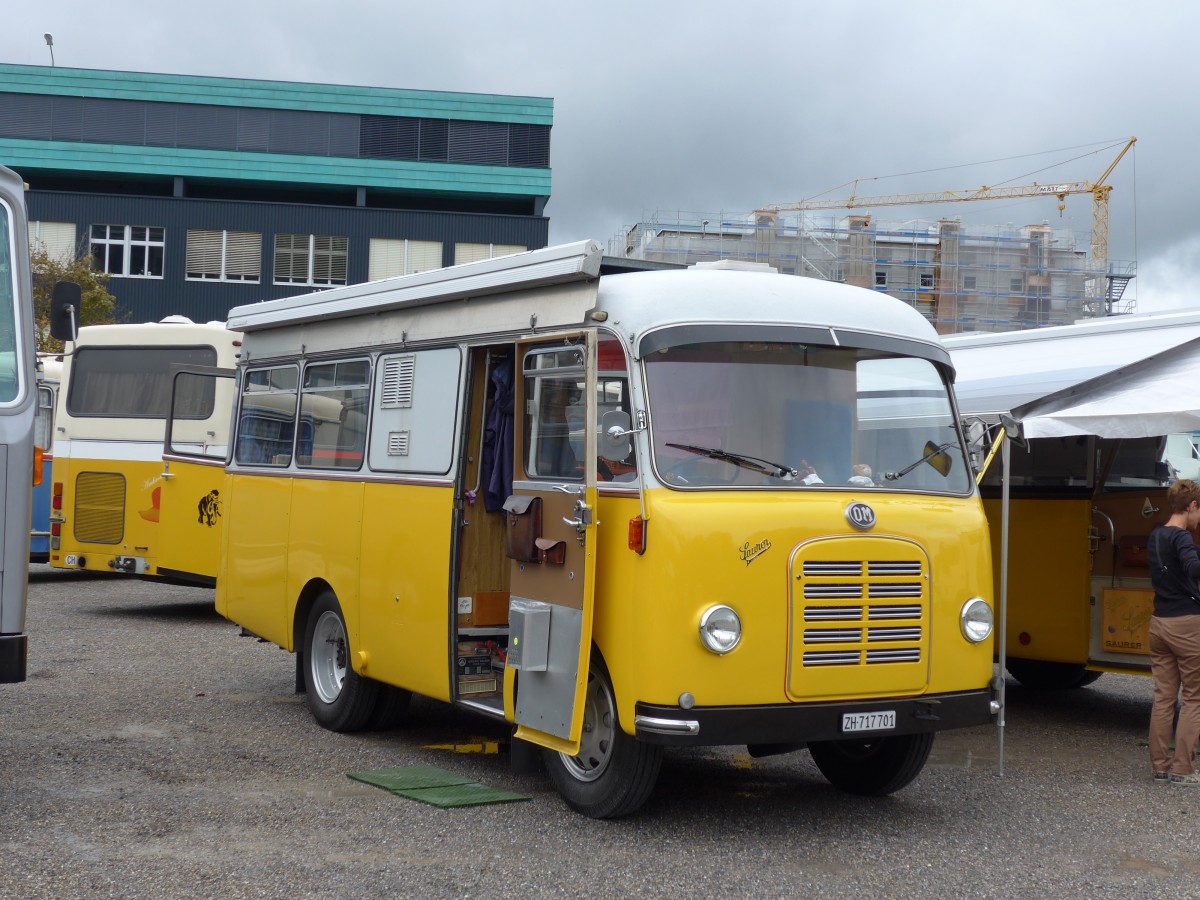 (163'518) - Aus der Schweiz: Langenegger S., Wdenswil - ZH 717'701 - Saurer-OM am 16. August 2015 in Schaan, Wohnbustreffen