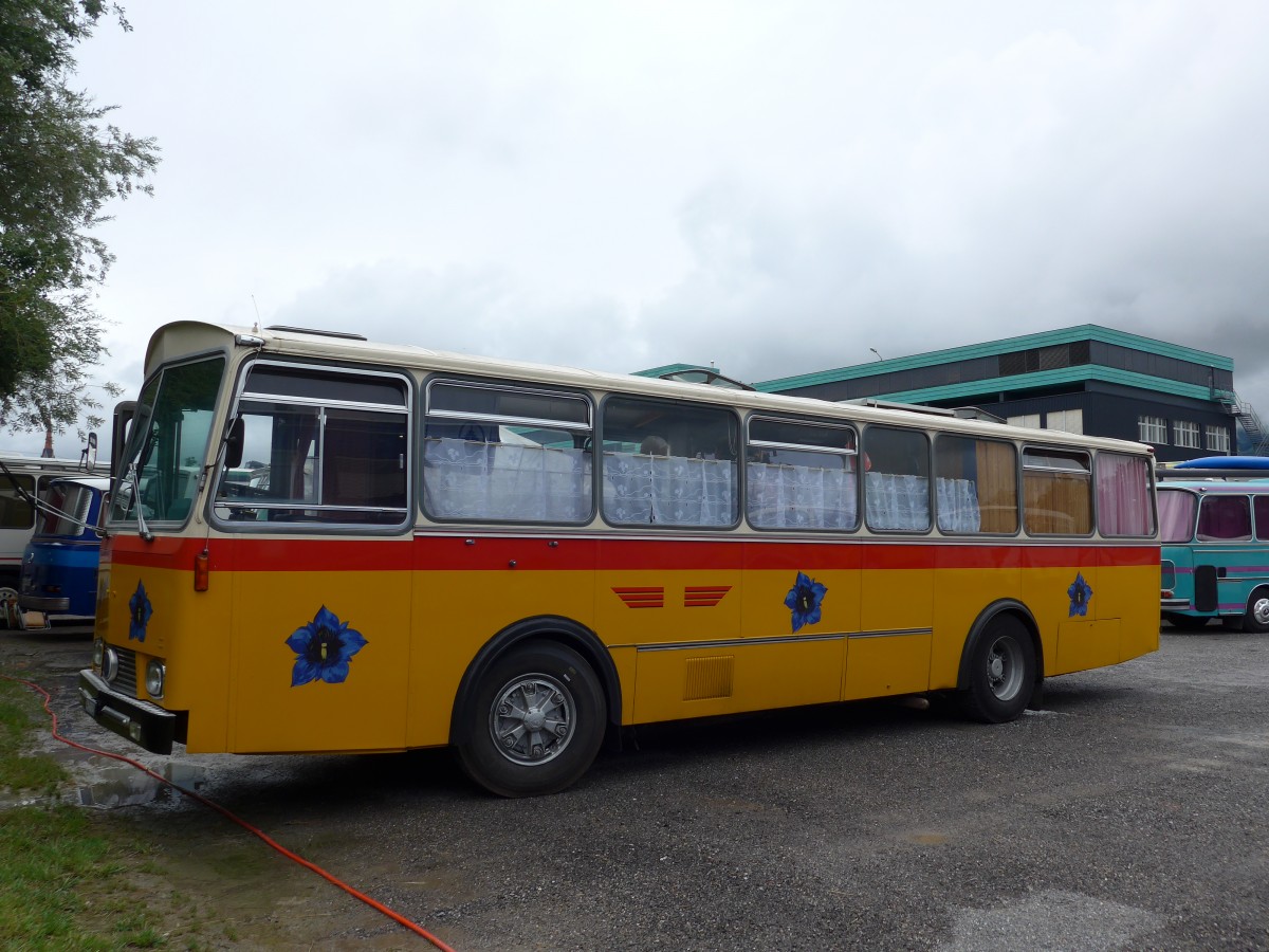 (163'526) - Aus der Schweiz: Ghwiler, Birmensdorf - ZH 311'618 - Saurer/Tscher (ex AVG Grindelwald Nr. 12; ex Steiger, Schlatt) am 16. August 2015 in Schaan, Wohnbustreffen