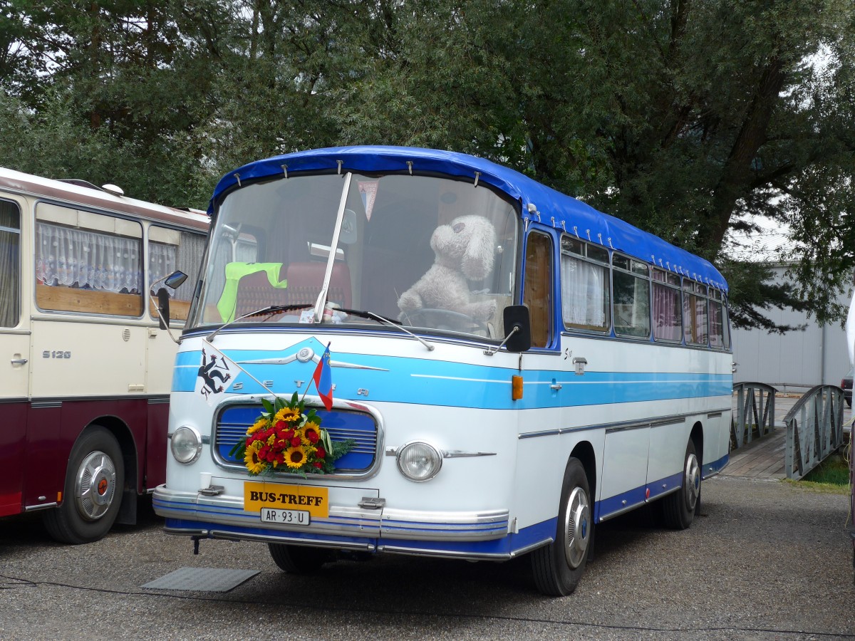 (163'533) - Aus der Schweiz: Niederer, Grub - AR 93 U - Setra am 16. August 2015 in Schaan, Wohnbustreffen