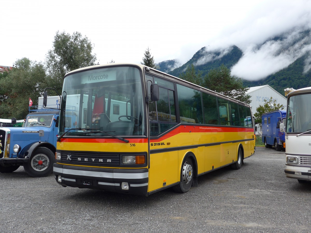 (163'550) - Aus der Schweiz: Vgeli, Hettenschwil - Nr. 516 - Setra (ex Rosy Viaggi, Stabio; ex AutoPostale Ticino Nr. 516; ex P 25'069) am 16. August 2015 in Schaan, Wohnbustreffen