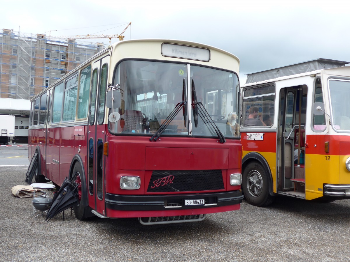 (163'570) - Aus der Schweiz: Liebi, Montlingen - SG 88'433 - FBW/Tscher (ex Wespe, Altsttten; ex P 24'804) am 16. August 2015 in Schaan, Wohnbustreffen