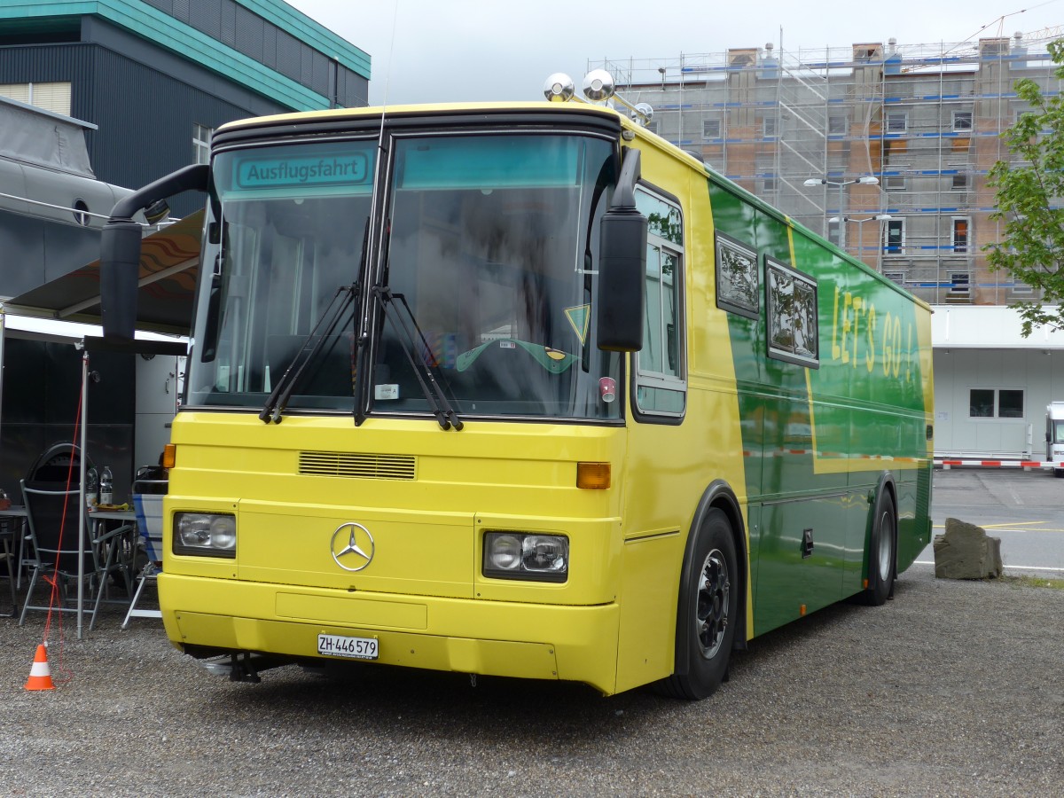 (163'575) - Aus der Schweiz: Meier, Blach - ZH 446'579 - Mercedes/Lauber (ex Jaggi, Kippel) am 16. August 2015 in Schaan, Wohnbustreffen