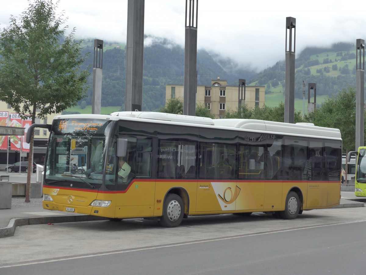 (163'598) - Heim, Flums - SG 5650 - Mercedes am 16. August 2015 beim Bahnhof Sargans