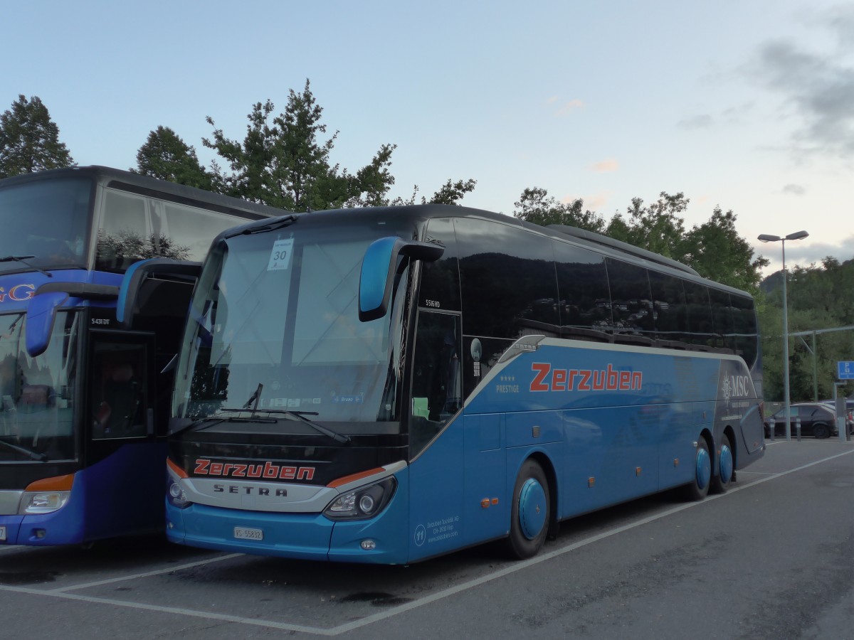 (163'854) - Zerzuben, Visp-Eyholz - Nr. 11/VS 55'832 - Setra am 25. August 2015 in Thun, Seestrasse