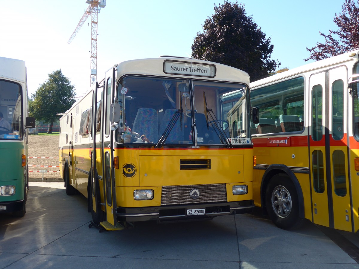 (163'914) - Tiemann, Illnau - Nr. 12/SZ 82'088 - Saurer/R&J (ex Privat; ex Tschannen, Zofingen Nr. 12) am 29. August 2015 in Oberkirch, CAMPUS Sursee