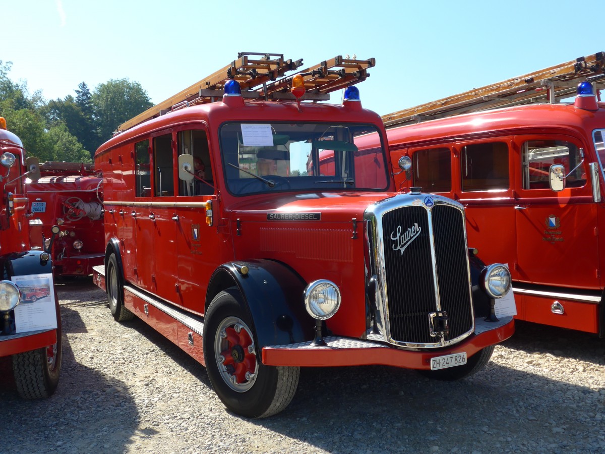 (163'974) - Feuerwehr, Z�rich - ZH 247'826 - Saurer am 29. August 2015 in Oberkirch, CAMPUS Sursee