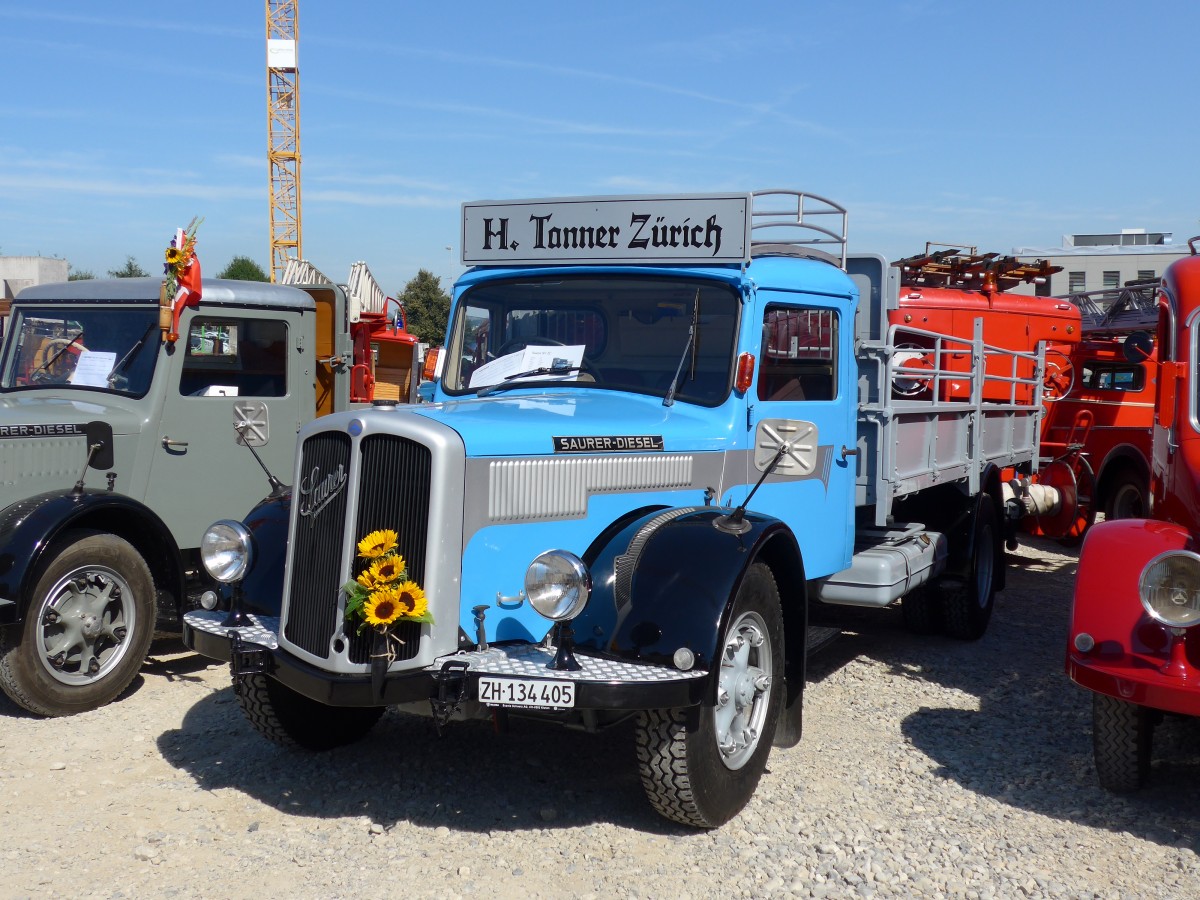 (163'983) - Tanner, Z�rich - ZH 134'405 - Saurer am 29. August 2015 in Oberkirch, CAMPUS Sursee