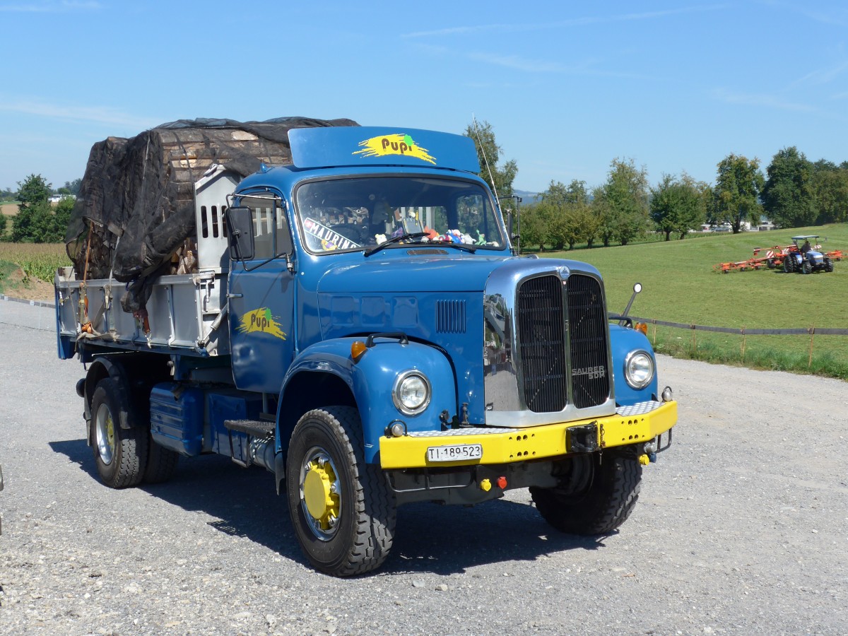 (164'119) - Pupi - TI 189'523 - Saurer am 29. August 2015 in Oberkirch, CAMPUS Sursee