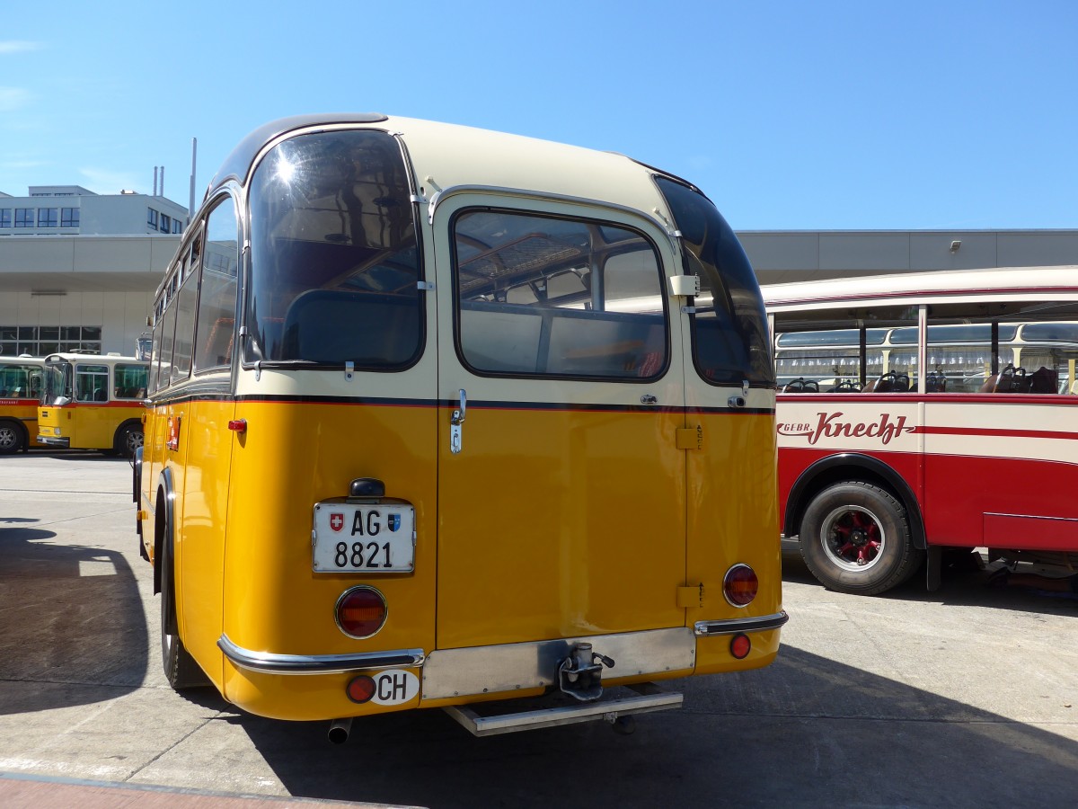 (164'159) - Dubach, Walde - AG 8821 - Saurer/Krapf (ex Nr. 1; ex Bearth, Brigels Nr. 1; ex P 22'060; ex Tscharner, Thusis) am 29. August 2015 in Oberkirch, CAMPUS Sursee