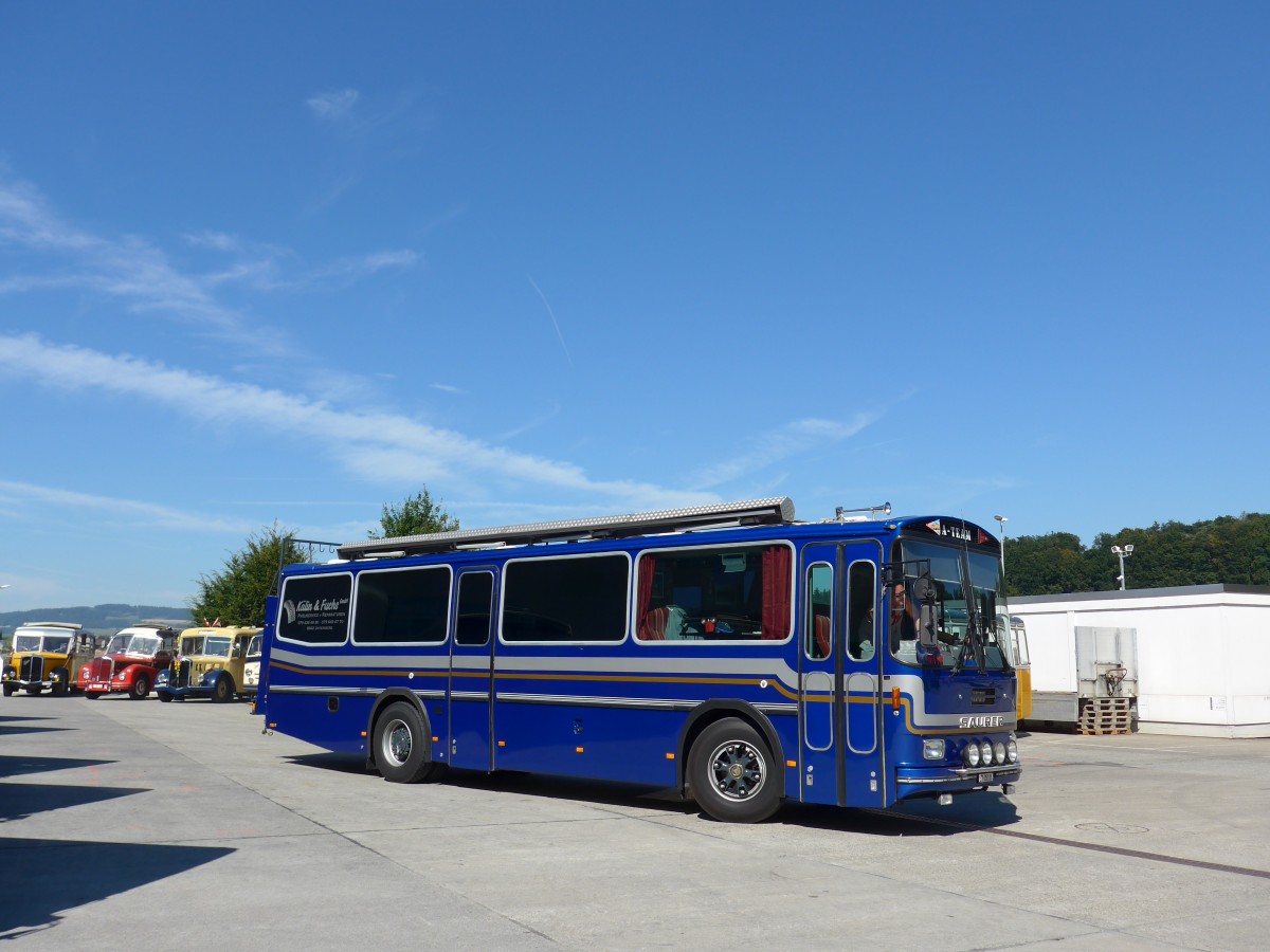 (164'228) - Steinauer, Einsiedeln - SZ 25'115 - Saurer/R&J (ex Albin, Fllanden; ex SBB Bern; ex Solr&Fontana, Ilanz; ex P 24'359) am 29. August 2015 in Oberkirch, CAMPUS Sursee