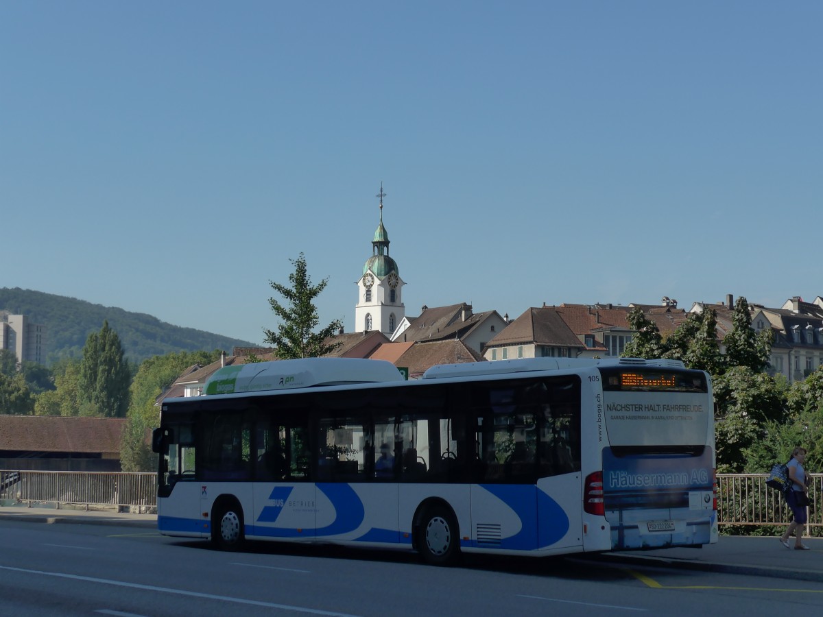 (164'280) - BOGG Wangen b.O. - Nr. 105/SO 122'204 - Mercedes am 30. August 2015 beim Bahnhof Olten