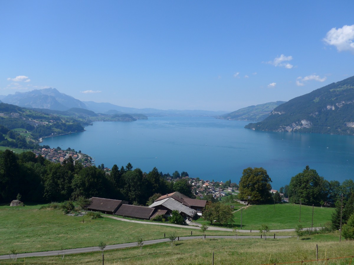 (164'284) - Der Thunersee am 30. August 2015 von der Meielisalp ob Leissigen aus