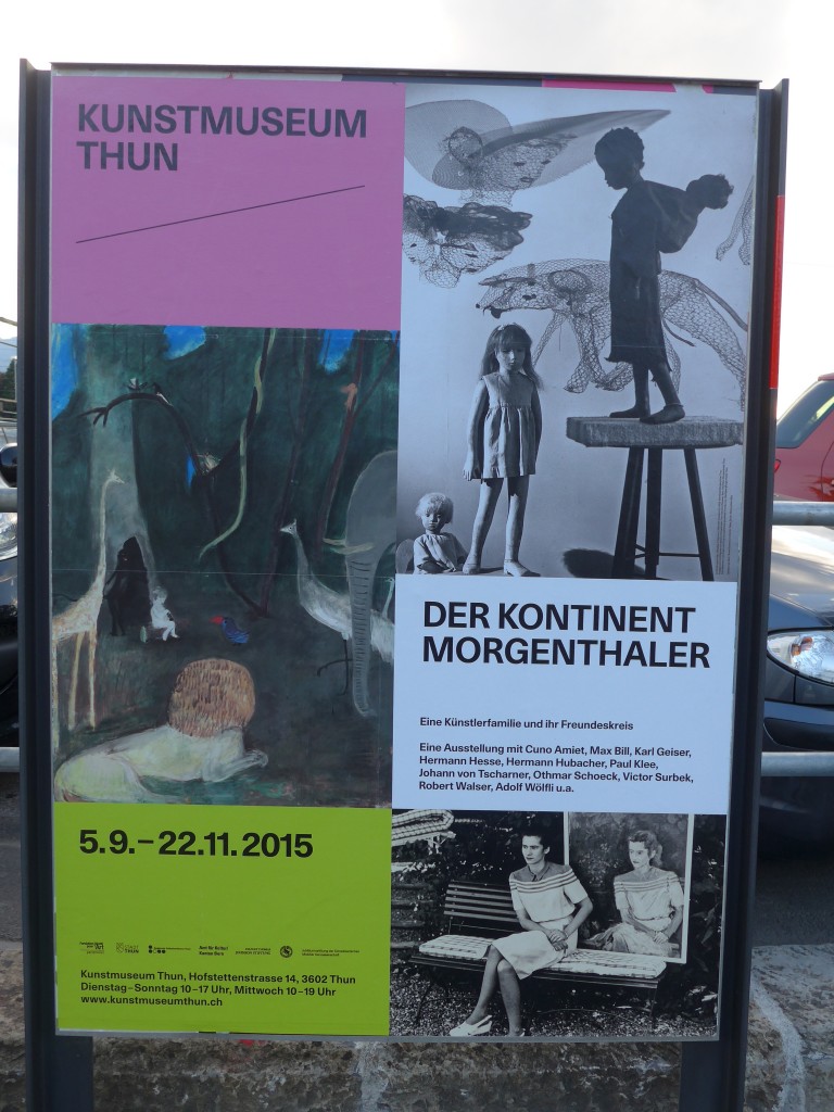 (164'547) - Plakat f�r die Ausstellung  Morgenthaler  im Kunstmuseum Thun am 9. September 2015
