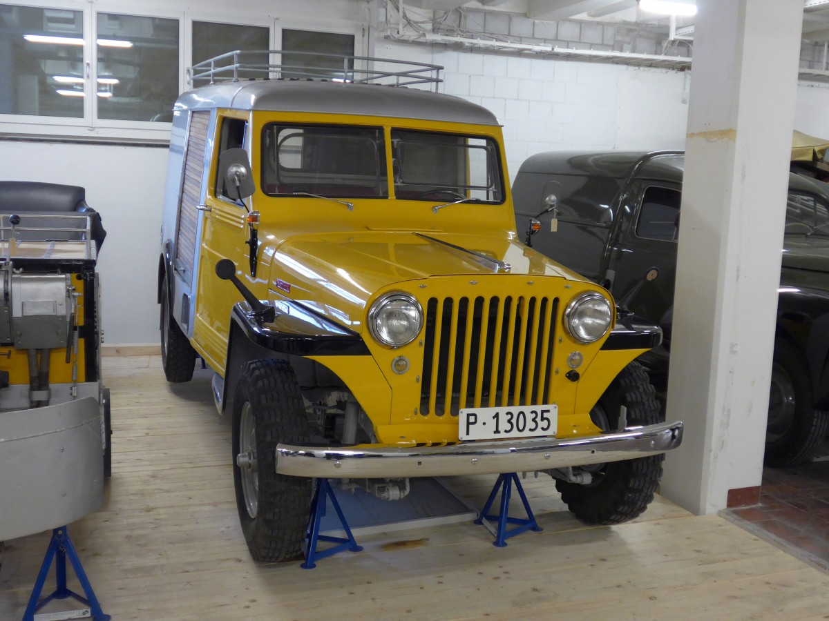 (164'647) - PTT-Regie - P 13'035 - Jeep am 13. September 2015 in Mamishaus, Depot MfK