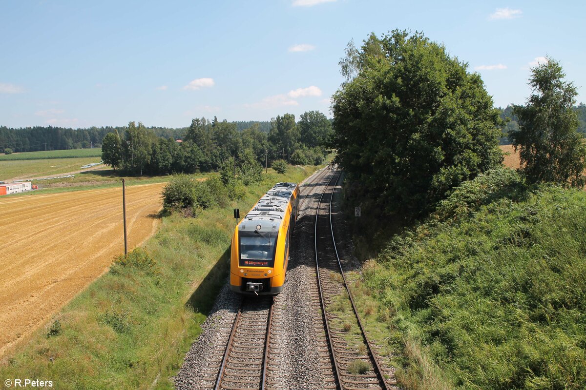 1648 203 als OPB RB 23 79723 Marktredwitz - Regensburg bei Rechenlohe. 14.08.21