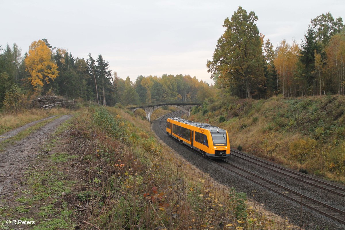 1648 701 als OPB79730 Wiesau - Marktredwitz kurz hinter Wiesau. 24.10.16