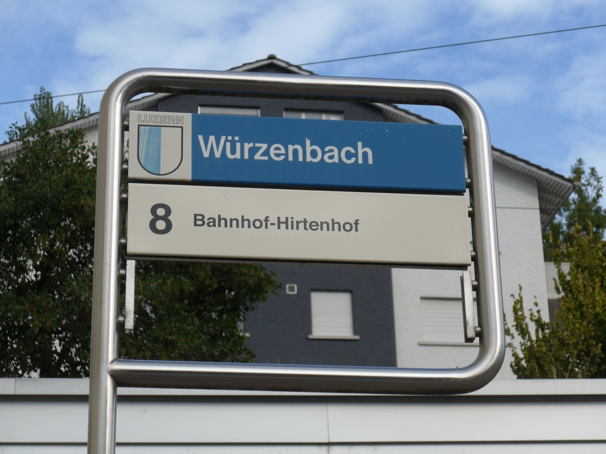 (164'865) - VBL-Haltestelle - Luzern, W�rzenbach - am 16. September 2015