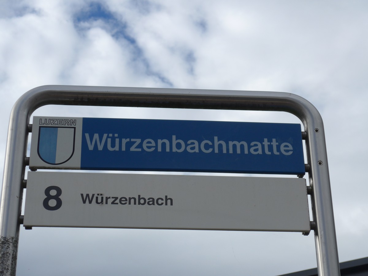 (164'868) - VBL-Haltestelle - Luzern, W�rzenbachmatte - am 16. September 2015