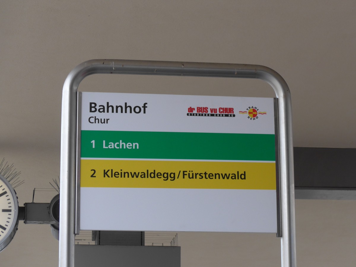 (165'209) - SBC-Haltestelle - Chur, Bahnhof - am 19. September 2015