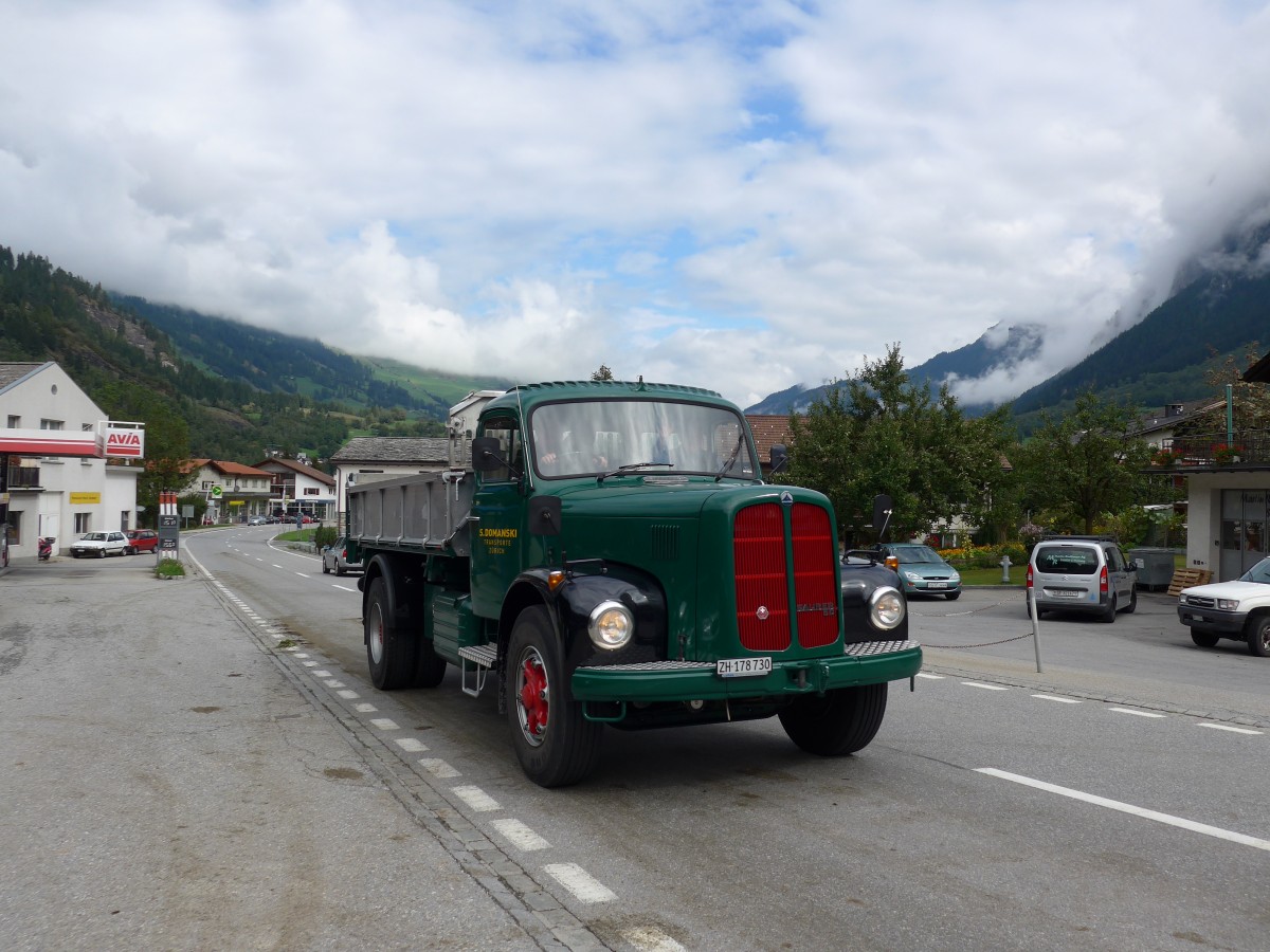 (165'325) - Domanski, Z�rich - ZH 178'730 - Saurer am 19. September 2015 in Andeer, Tgavugl